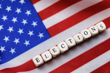 seçim erkek ABD bayrağı