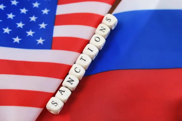 Sanktionen Russlands und der USA — Stockfoto