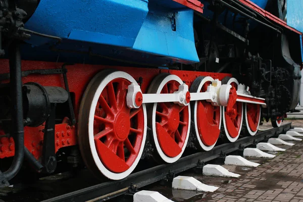 Vintage tren tren metal parçaların ayrıntıları — Stok fotoğraf