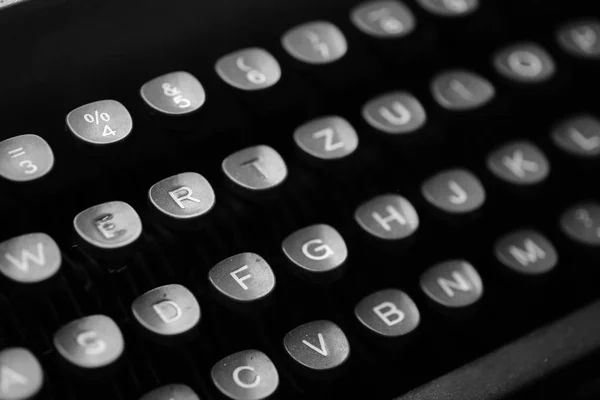 Keys with letters on an old typewriter — Stock Photo, Image