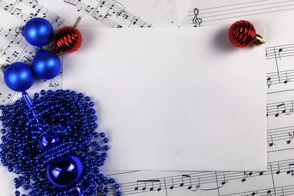 Noel ağacı süsleme tablo ve müzik ile sayfa değil