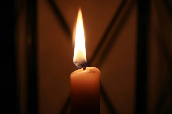 Candle in a glass tube — Stock Photo, Image