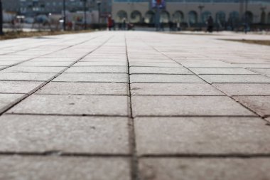 Asfalt parke taşı döşemesi