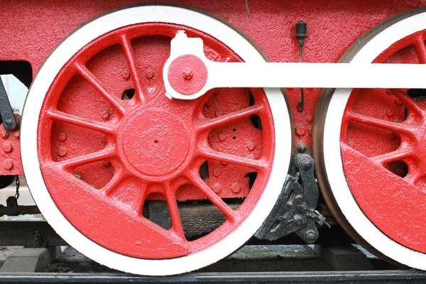 Vintage tren tren metal parçaların ayrıntıları — Stok fotoğraf