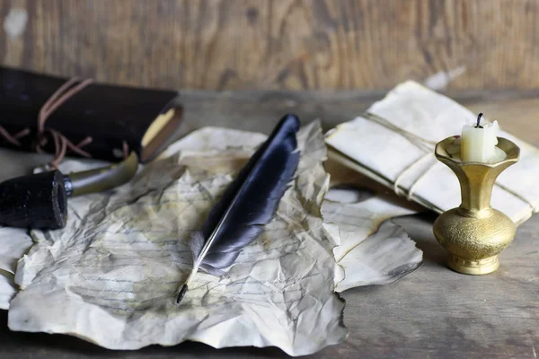 eski kağıt mektup tüy