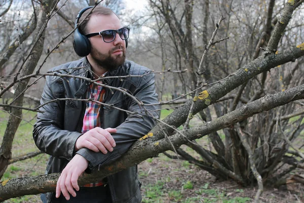 sakallı adam park ağaç