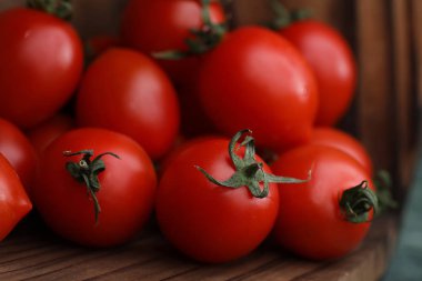 Taze parlak ve sulu domates mutfak