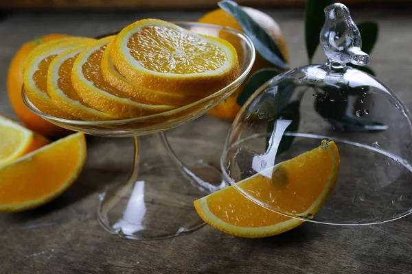 Turuncu meyve ahşap arka plan