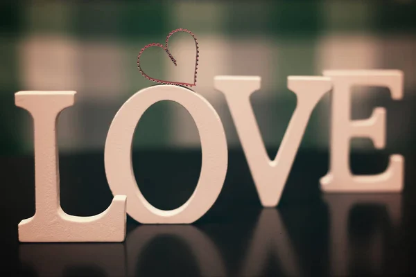 Kärlek form text bokstav — Stockfoto