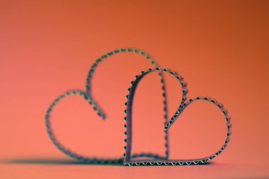 Kalp şekli metin mutlu retro