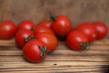 Taze parlak ve sulu domates mutfak