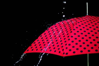 yağmur damla şemsiye izole