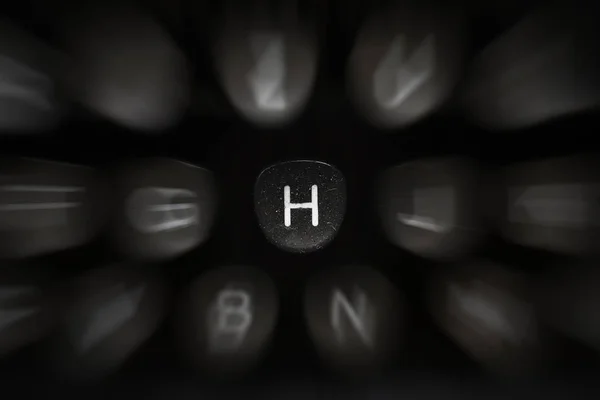The letter of the alphabet in English H — Stock Photo, Image