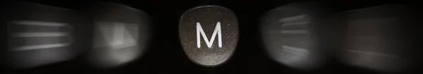 Litery alfabetu w angielski M — Zdjęcie stockowe