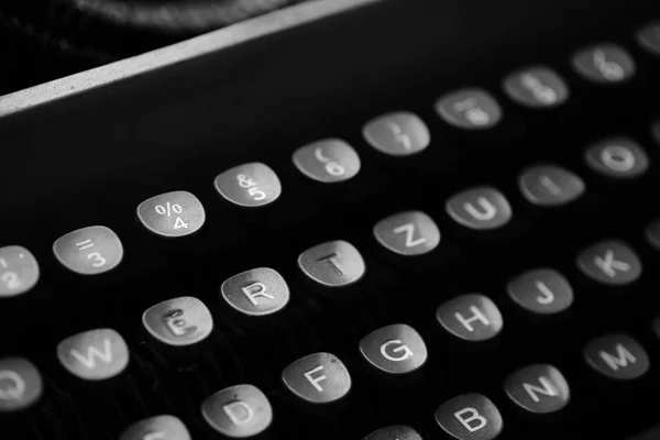 Keys with letters on an old typewriter — Stock Photo, Image