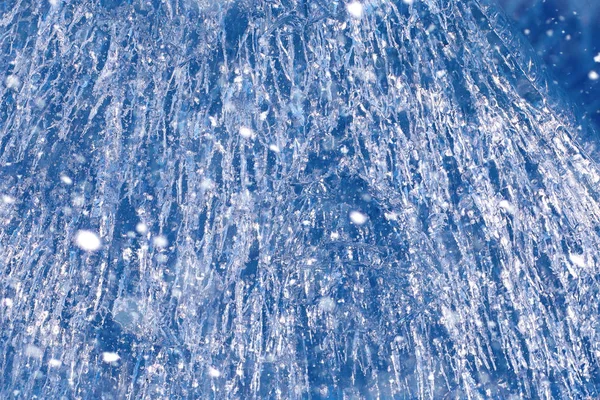 Textúra a jég télen. Fagyott víz egy darab — Stock Fotó
