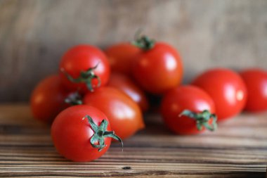 Taze parlak ve sulu domates mutfak