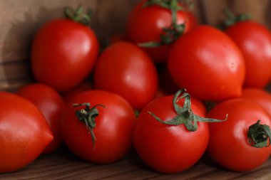 Taze parlak ve sulu domates mutfak