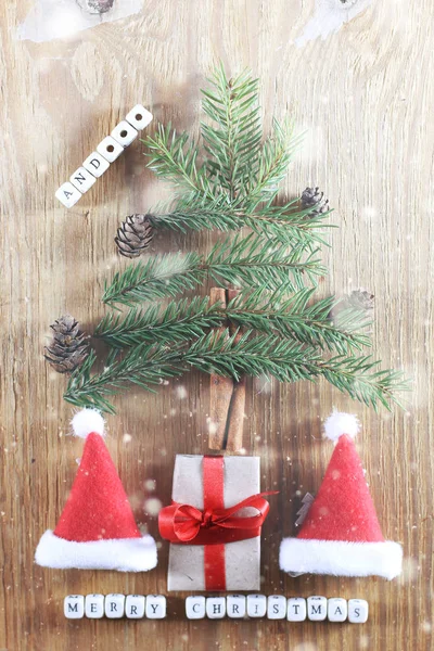 Karácsonyfa alakzat fenyő fenyő — Stock Fotó