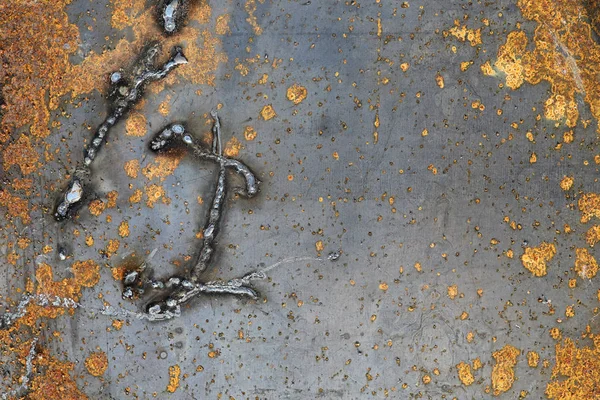 La textura es metálica. Fondo industrial de un viejo oxidado — Foto de Stock