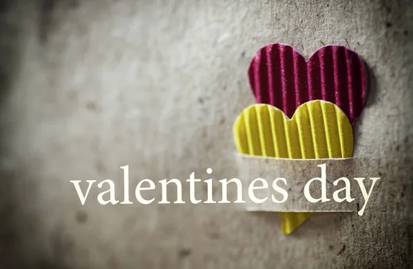 Heart shape valentine day paper background — Stock Photo, Image