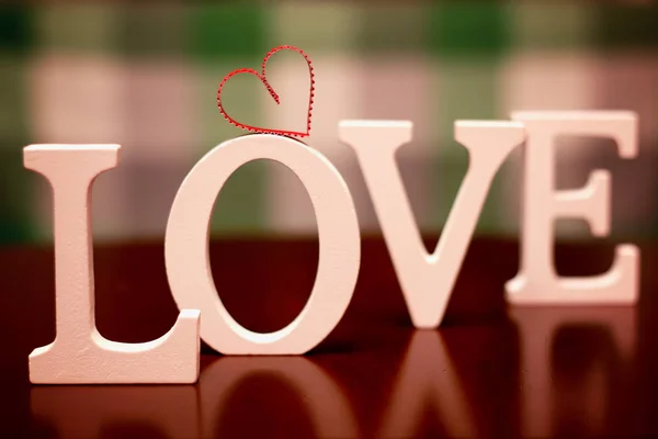 Valentine dag liefde vorm — Stockfoto