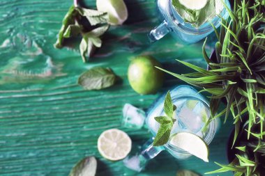 Limonata limon ve nane