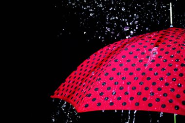 yağmur damla şemsiye izole