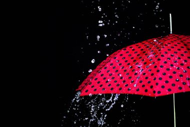 yağmur damla şemsiye izole