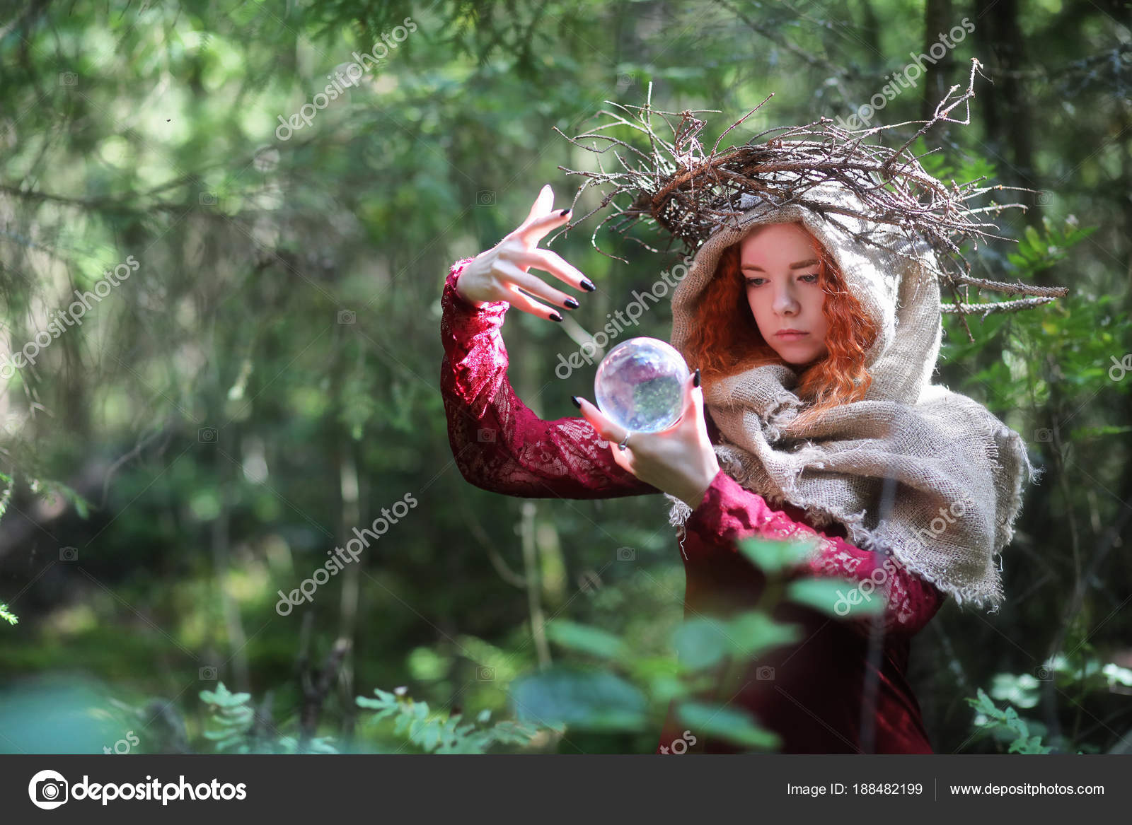 conducts a ritual — Stock Photo © alexkich 188482199