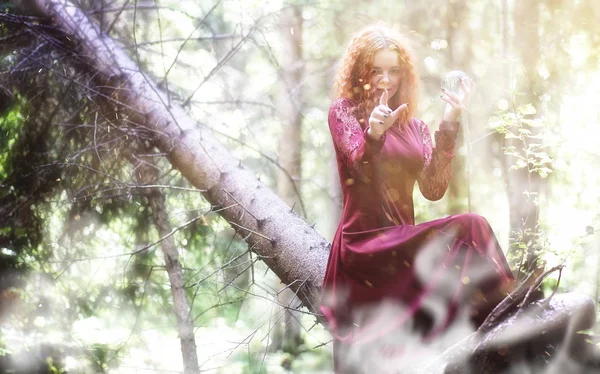 Bir ormandaki cadı ayini — Stok fotoğraf