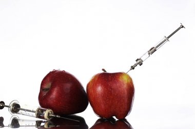 Genetiği değiştirilmiş gıdalar, elma pompalı kimyasal maddelerle