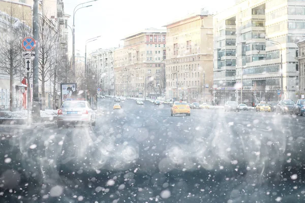 ロシアの首都モスクワの冬の風景 — ストック写真