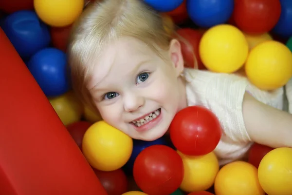 Small Child Playing Toy — Stock Photo, Image