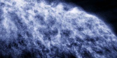 Bir su akıntısı ve atomdan bir damla bulutu