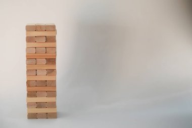 Açık ahşap sopa board oyun Jenga kule