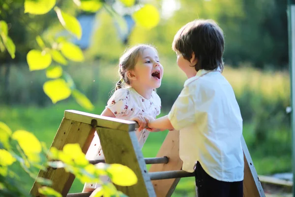 Famille Repose Dans Nature Vacances Air Frais Week End Enfants — Photo