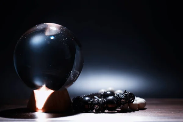 Kristallkulan Förutsäger Ödet Gissa För Framtiden — Stockfoto