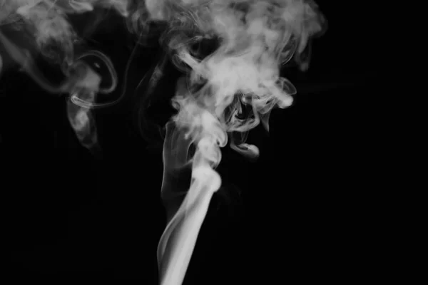 White Smoke Black Background Texture Smoke Clubs White Smoke Dark — Stock Photo, Image