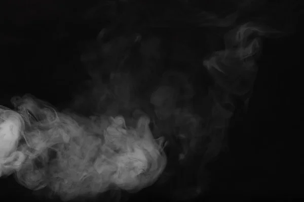 White Smoke Black Background Texture Smoke Clubs White Smoke Dark — Stock Photo, Image