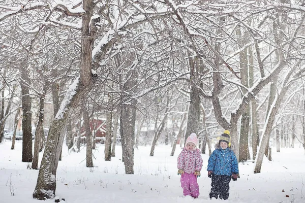 Karla Kaplı Kış Park Banklar Park Ördek Güvercin Besleme Iskelesi — Stok fotoğraf