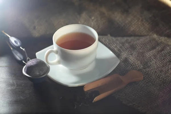 Brewed Tea Serving Table Accessories — Stock Photo, Image