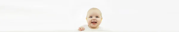 Bebé Emociones Concepto Niño Pequeño Lugar Para Texto — Foto de Stock