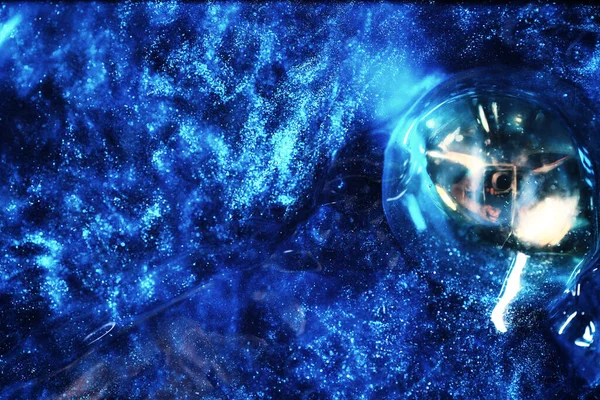 Photographie Astronomique Univers Dans Une Galaxie Lointaine Avec Nébuleuses Étoile — Photo