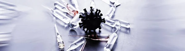 Tüdőgyulladás Világjárvány Kínai Vírus Coronovírus Molekula Nyomtatott Modell Nyomtató Halálos — Stock Fotó