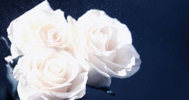 Bir buket taze çiçek. Sevdiğine bayram hediyesi. Sevgililer Günü arkaplanı. Gül, lale, Iris çiçek aranjmanı.