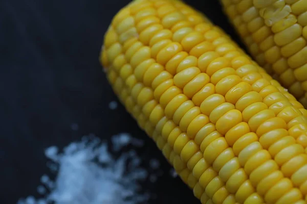 Freshly Made Fragrant Ear Corn Salt Farm Snack Fresh Corn — Stock Photo, Image