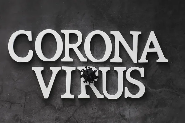 Tıbbi Geçmişi Var Mektup Virüsü Coronavirus Ahşap Harfler Dünyadaki Ölümcül — Stok fotoğraf