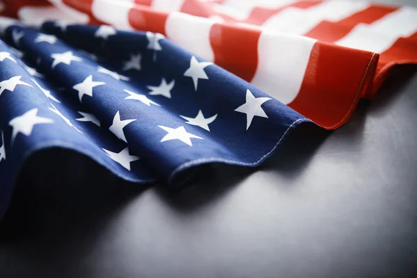 Flapping Flag Usa Wave Bandera Americana Para Día Los Caídos —  Fotos de Stock