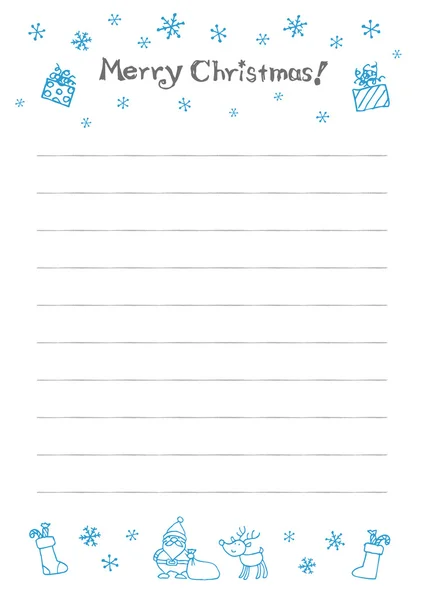 Conception de bloc-notes de Noël — Image vectorielle